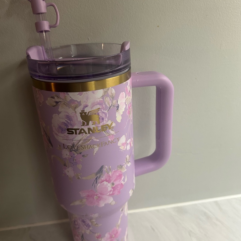 Stanley Purple Love Shack Fancy Floral Tumbler